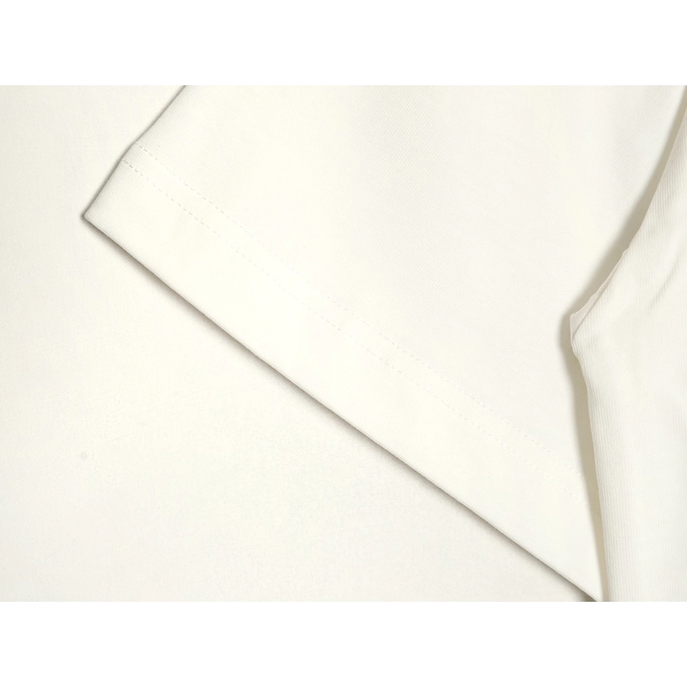 Loewe chest colorful logo embroidery logo short sleeve T-shirt,Loewe