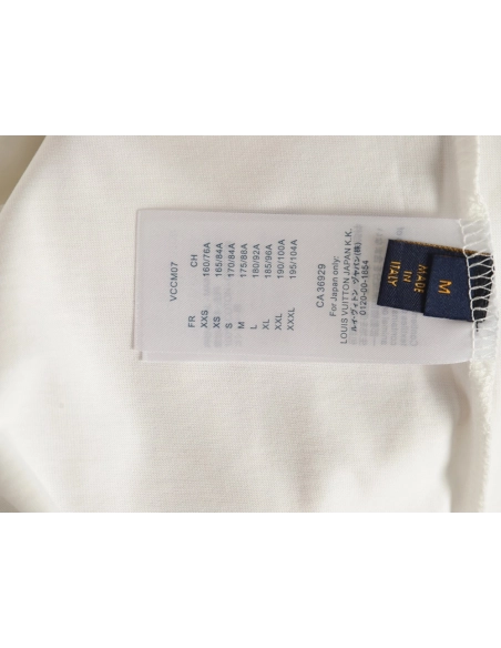 Louis Vuitton large logo lettering rope embroidery short-sleeved T-shirt,Louis Vuitton
