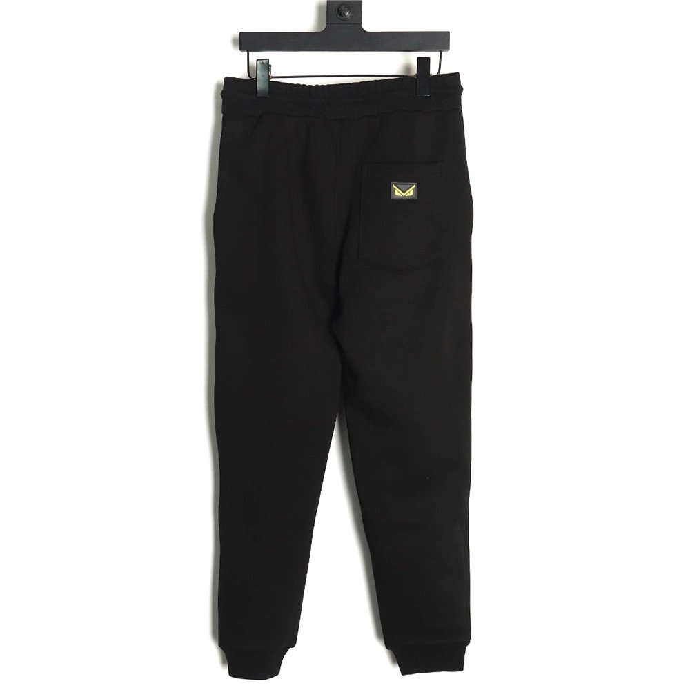 Fendi toothbrush embroidered eyes monster plush trousers,Fendi