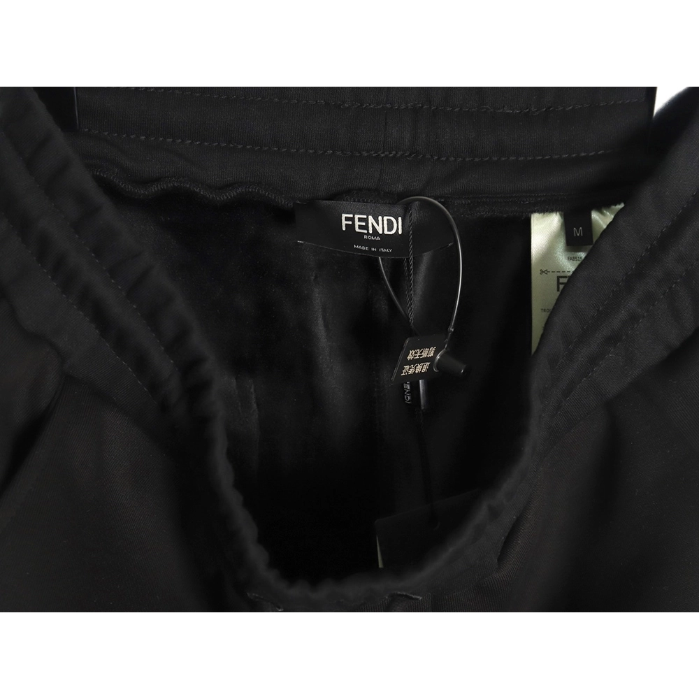 Fendi toothbrush embroidered eyes monster plush trousers,Fendi