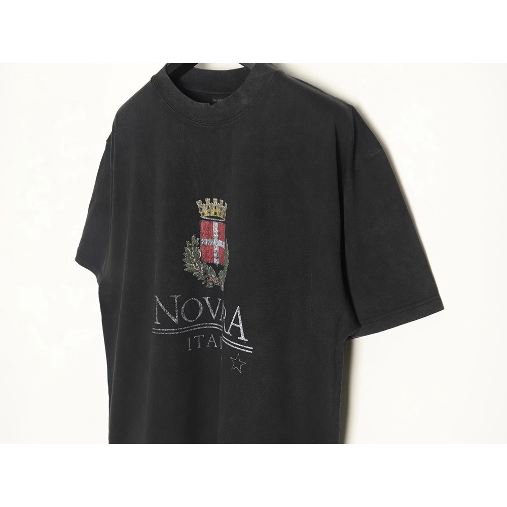 Balenciaga wheat crown logo color printing short sleeve,Balenciaga