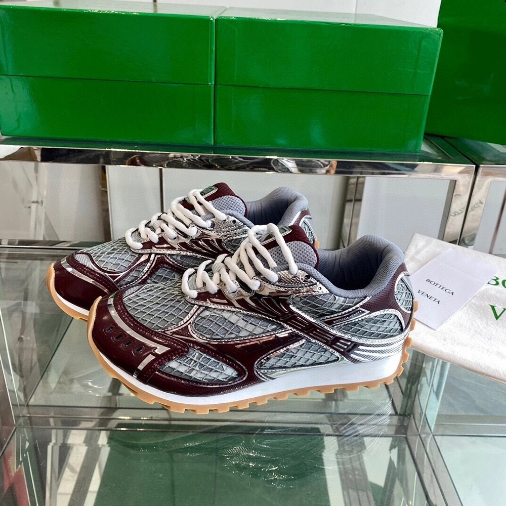 Bottega Veneta Orbit Runner Sneaker Grey-red,BOTTEGA VENETA SNEAKER