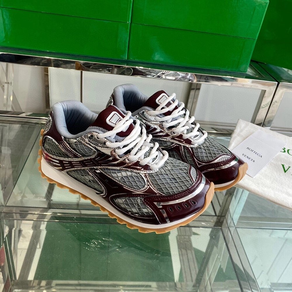 Bottega Veneta Orbit Runner Sneaker Grey-red,BOTTEGA VENETA SNEAKER