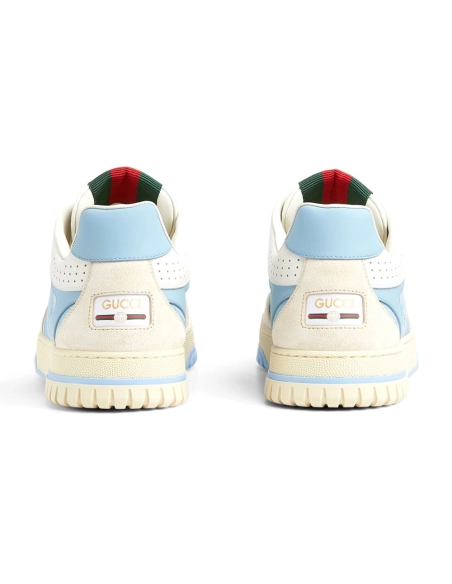 Gucci Re-Web Sneaker GG Canvas - Light Blue Ivory,GUCCI SHOES
