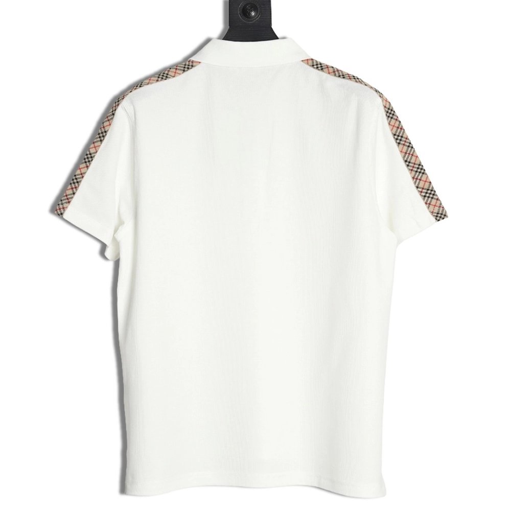 Burberry Warhorse Embroidery Check Shoulder Short Sleeve Polo Shirt,Burberry