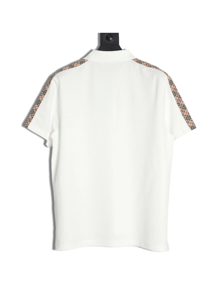 Burberry Warhorse Embroidery Check Shoulder Short Sleeve Polo Shirt,Burberry