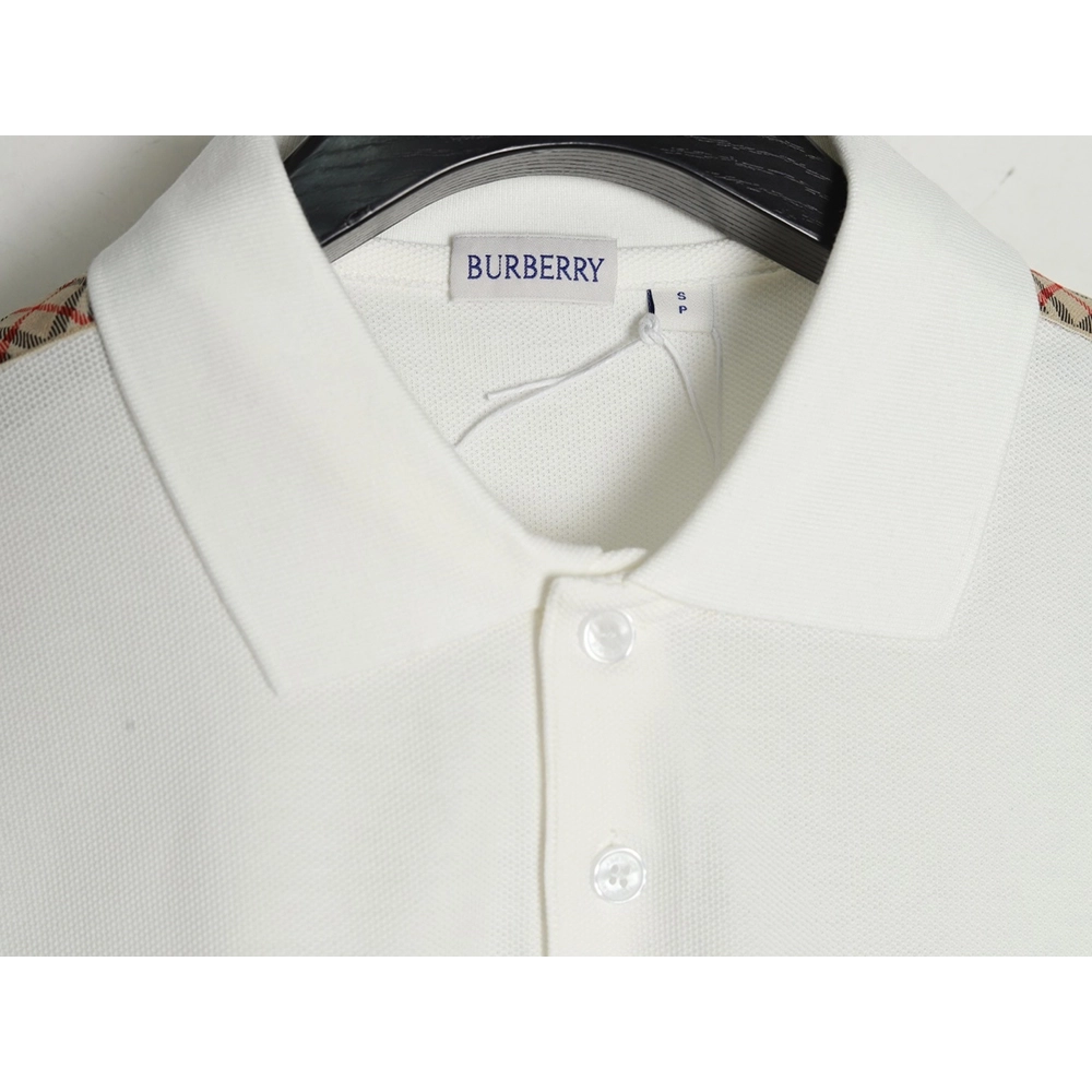 Burberry Warhorse Embroidery Check Shoulder Short Sleeve Polo Shirt,Burberry