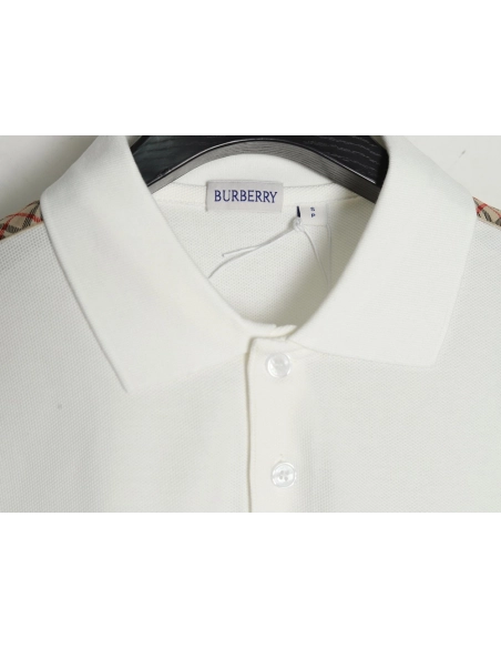 Burberry Warhorse Embroidery Check Shoulder Short Sleeve Polo Shirt,Burberry