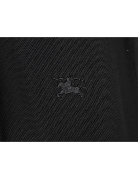 Burberry Warhorse Embroidery Check Shoulder Short Sleeve Polo Shirt TSK2,Burberry