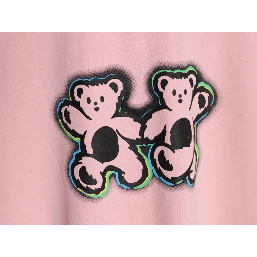 We11Done Double-sided bear striped stitching washed nostalgic T-shirt,We11done