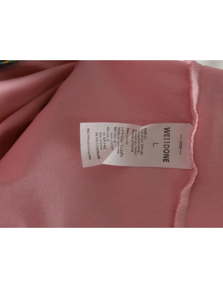 We11Done Double-sided bear striped stitching washed nostalgic T-shirt,We11done