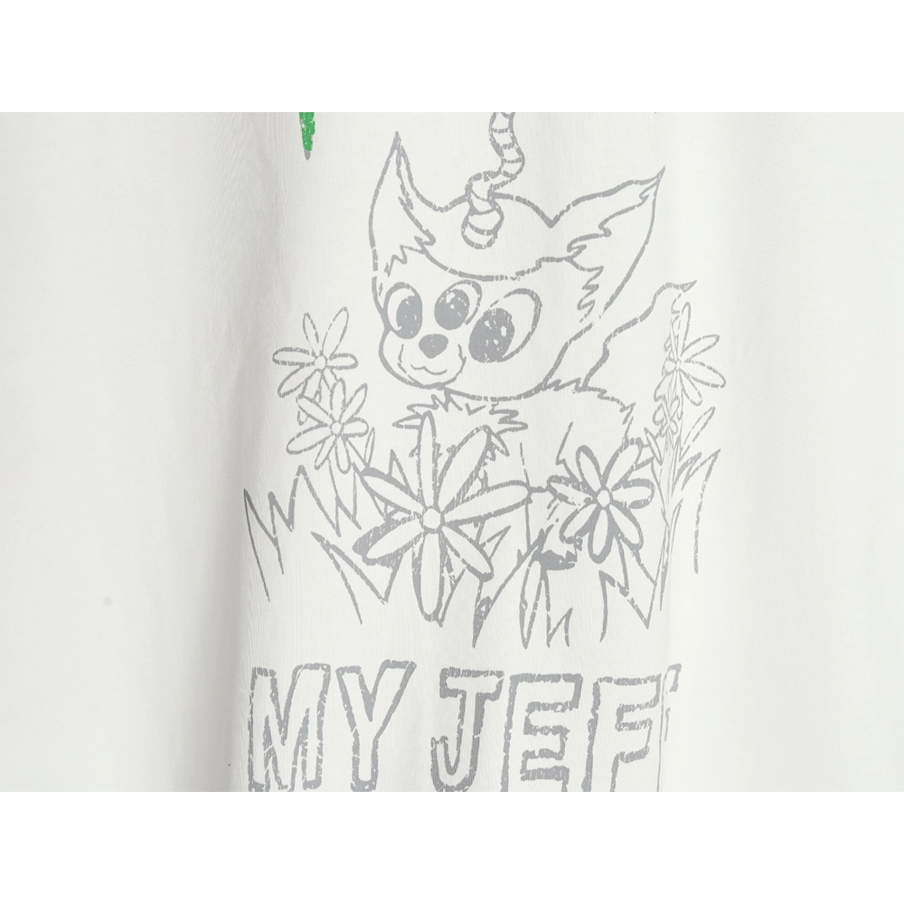 We11Done Gothic font print monster sketch short-sleeved T-shirt,We11done