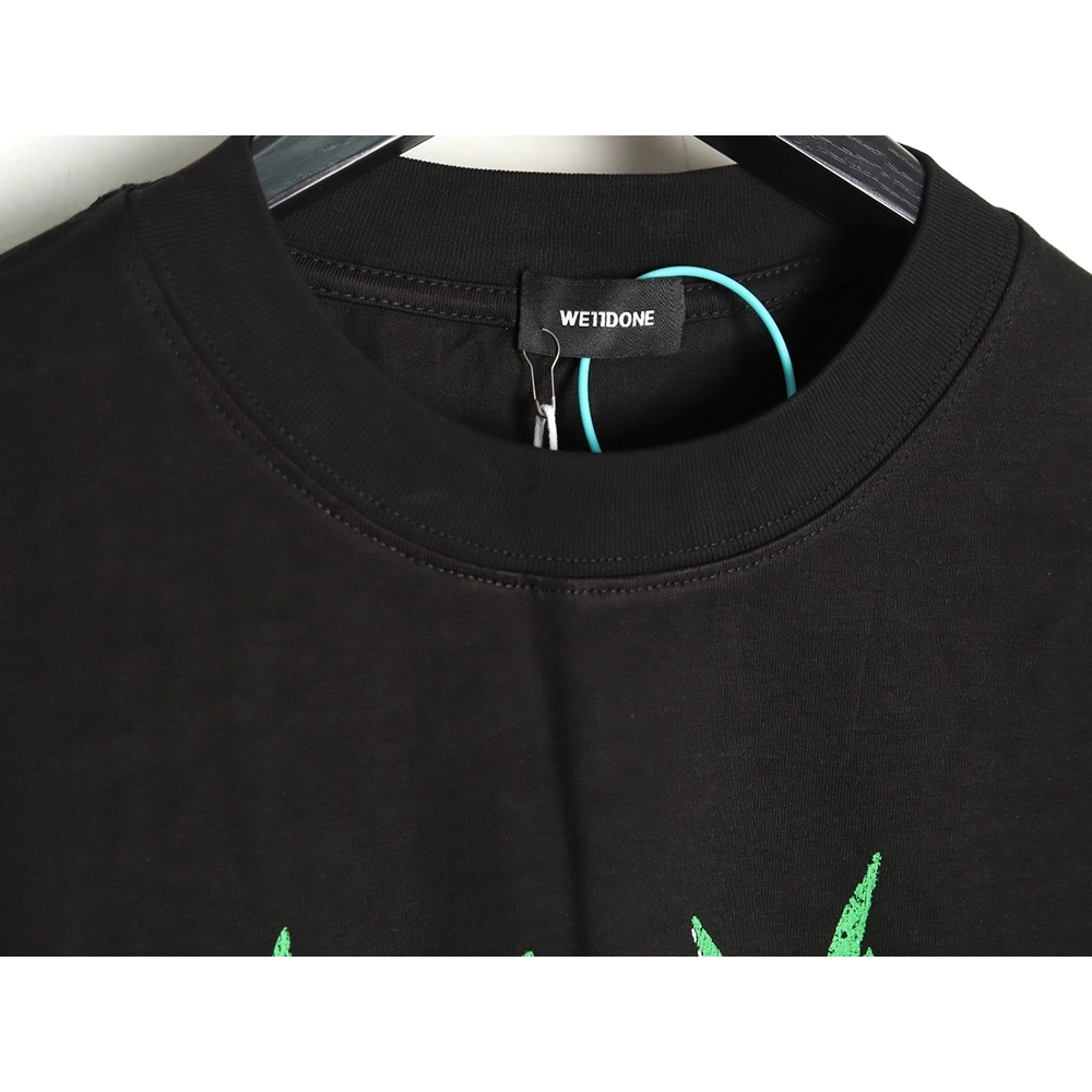 We11Done Gothic font print monster sketch short-sleeved T-shirt TSK1,We11done