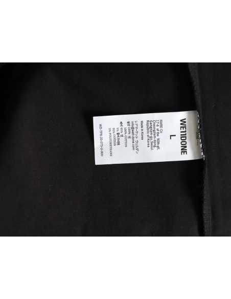 We11Done Gothic font print monster sketch short-sleeved T-shirt TSK1,We11done