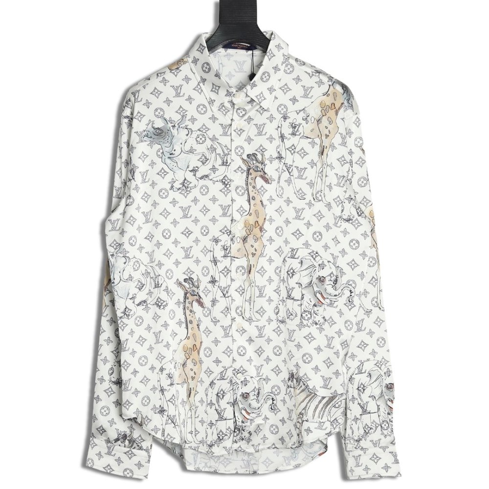 Louis Vuitton Zoo Limited Edition Long Sleeve Shirt,Louis Vuitton