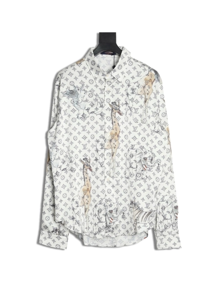 Louis Vuitton Zoo Limited Edition Long Sleeve Shirt,Louis Vuitton
