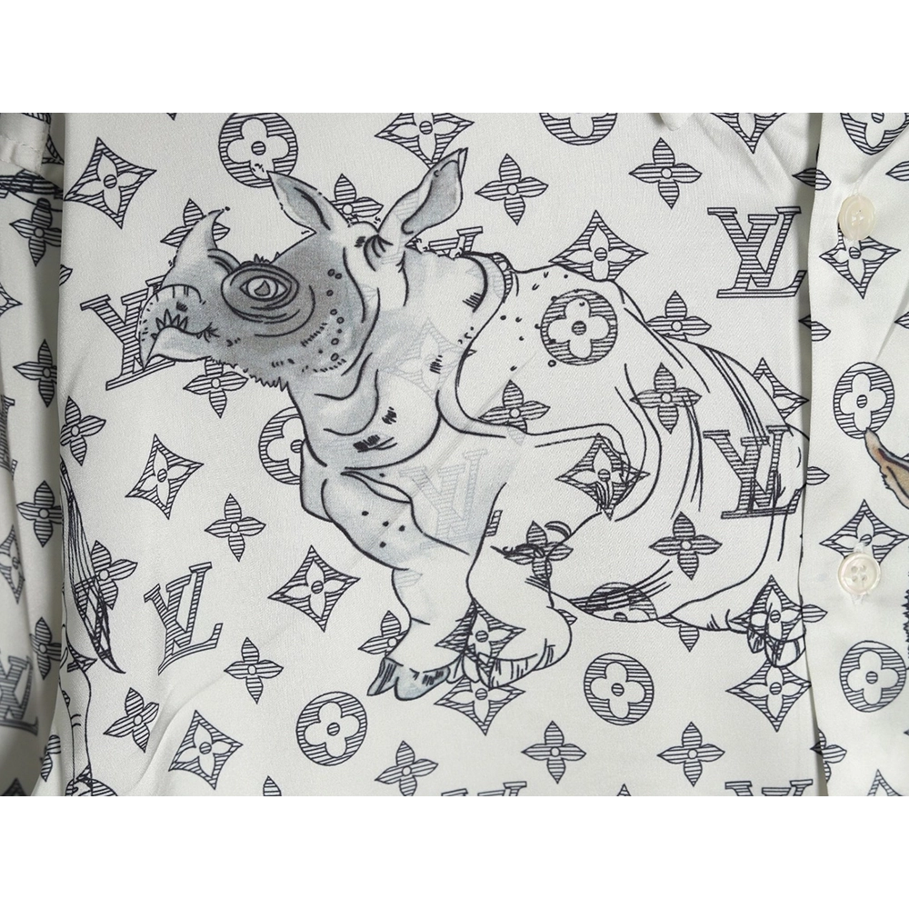 Louis Vuitton Zoo Limited Edition Long Sleeve Shirt,Louis Vuitton