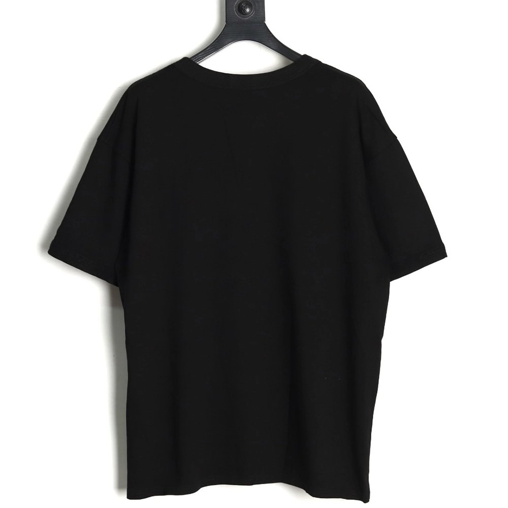 Dior &amp; Stone Island Embroidered Letter Compass Short Sleeve T-Shirt TSK1,Dior