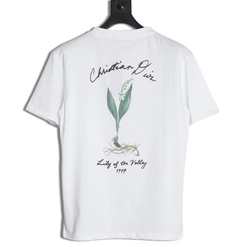 Dior floral pattern short-sleeved T-shirt,Dior