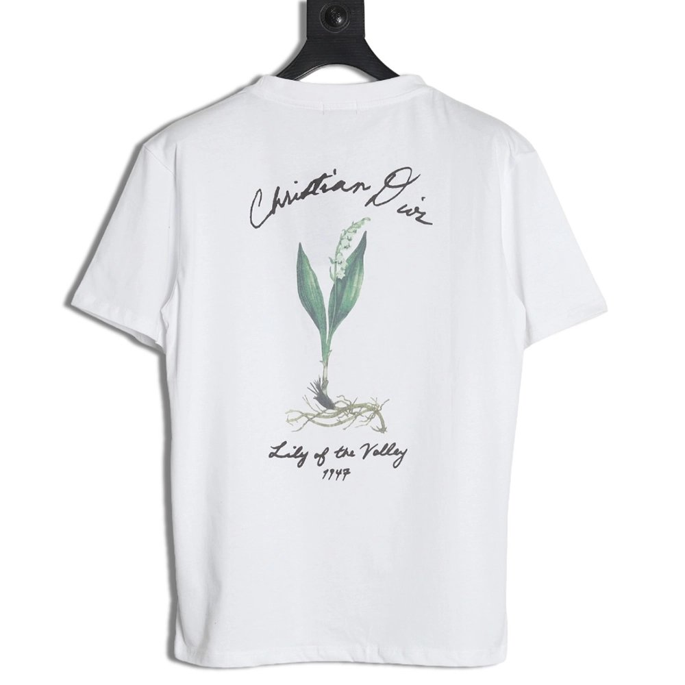 Dior floral pattern short-sleeved T-shirt,Dior