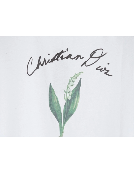 Dior floral pattern short-sleeved T-shirt,Dior