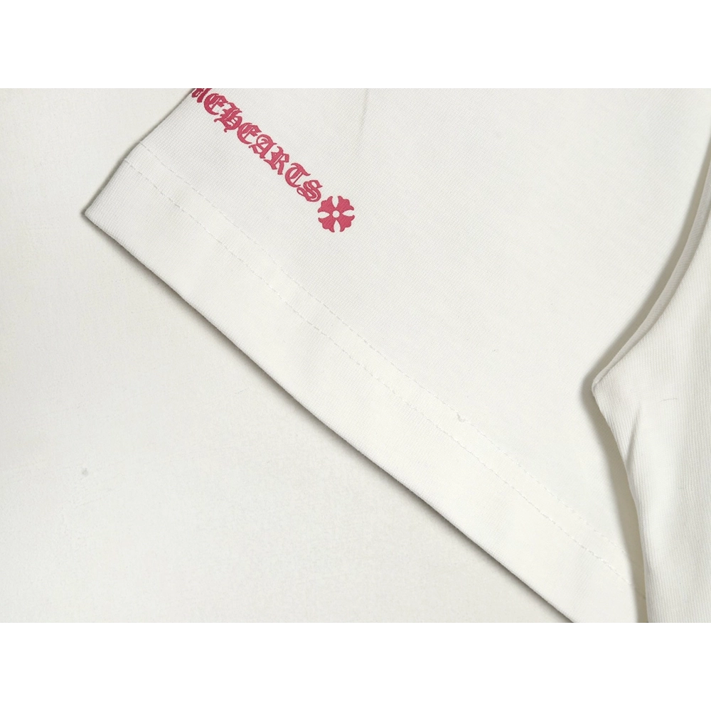 Chrome Hearts purple horseshoe gradient logo short-sleeved T-shirt,Chrome Hearts