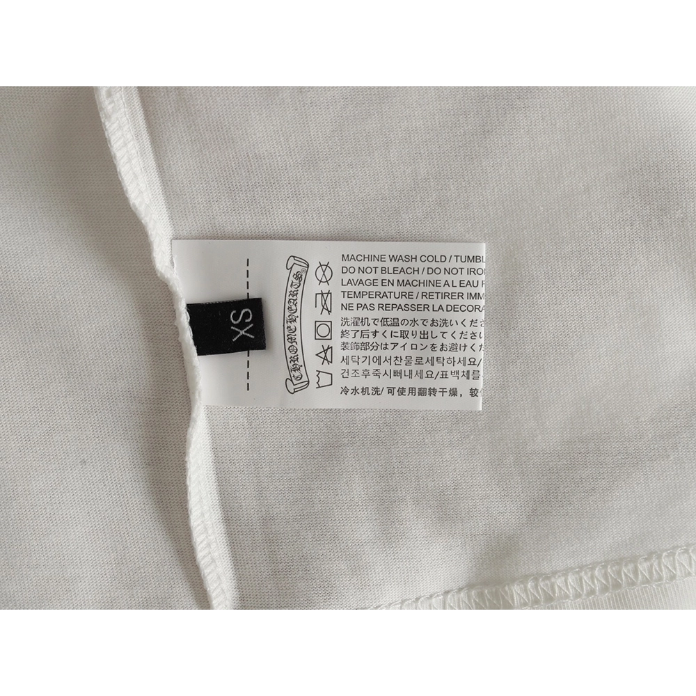 Chrome Hearts purple horseshoe gradient logo short-sleeved T-shirt,Chrome Hearts