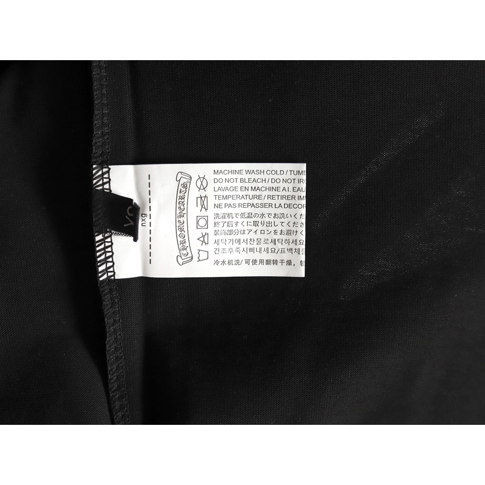 Chrome Hearts purple horseshoe gradient logo short-sleeved T-shirt TSK1,Chrome Hearts