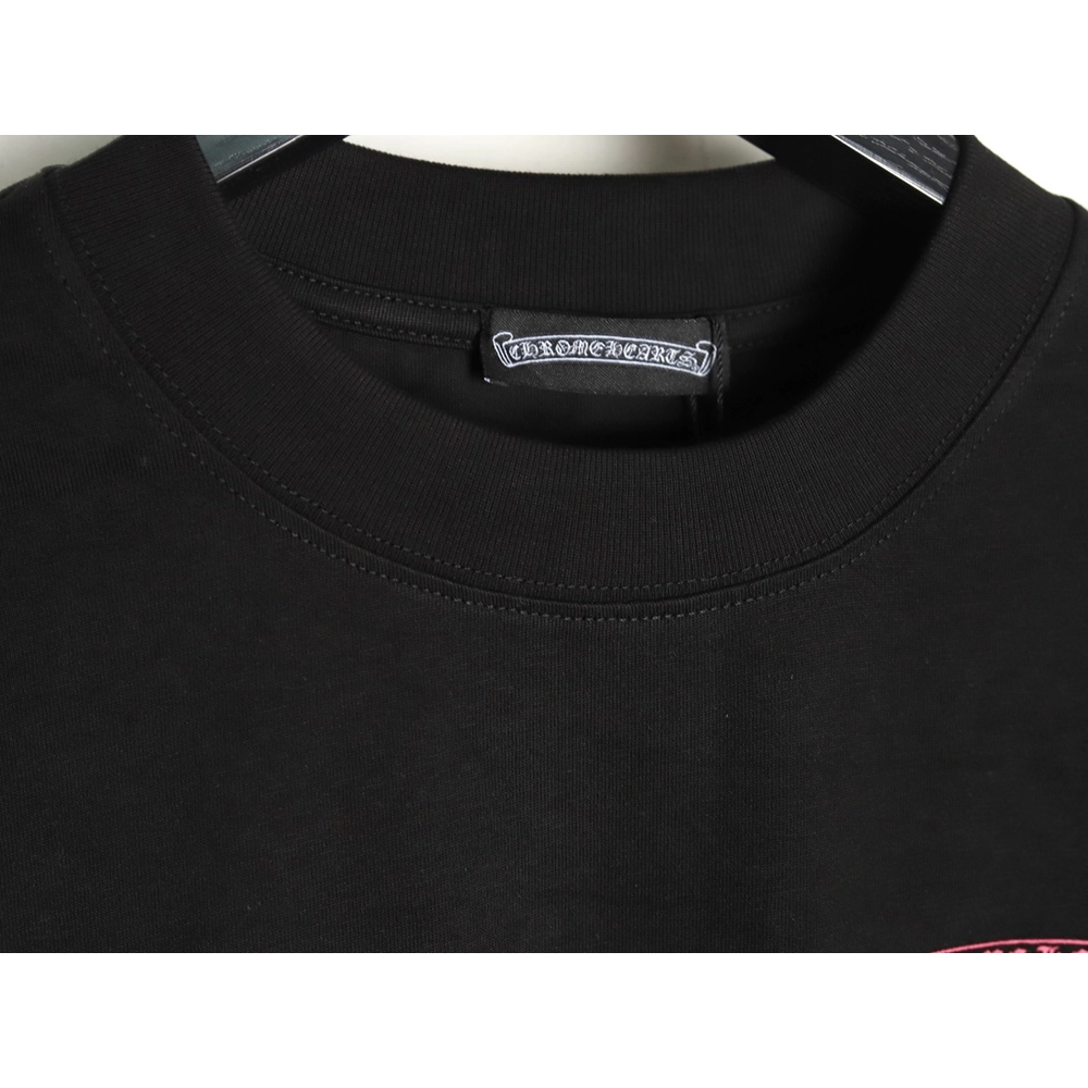 Chrome Hearts purple horseshoe gradient logo short-sleeved T-shirt TSK1,Chrome Hearts