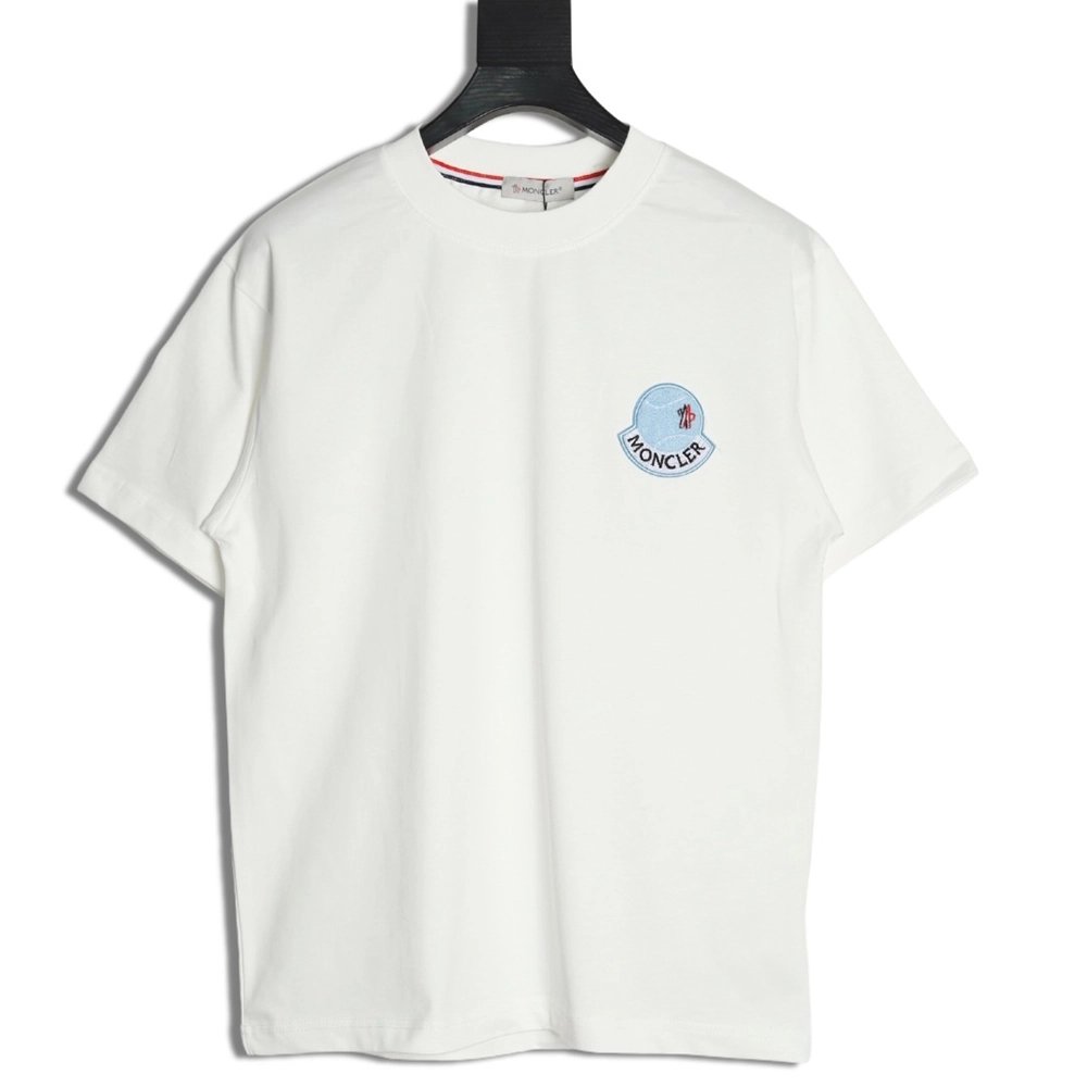 Moncler Towel Embroidered Signature Logo Short Sleeve T-shirt,Moncler