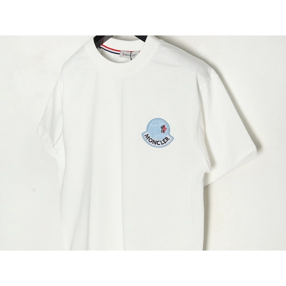 Moncler Towel Embroidered Signature Logo Short Sleeve T-shirt,Moncler