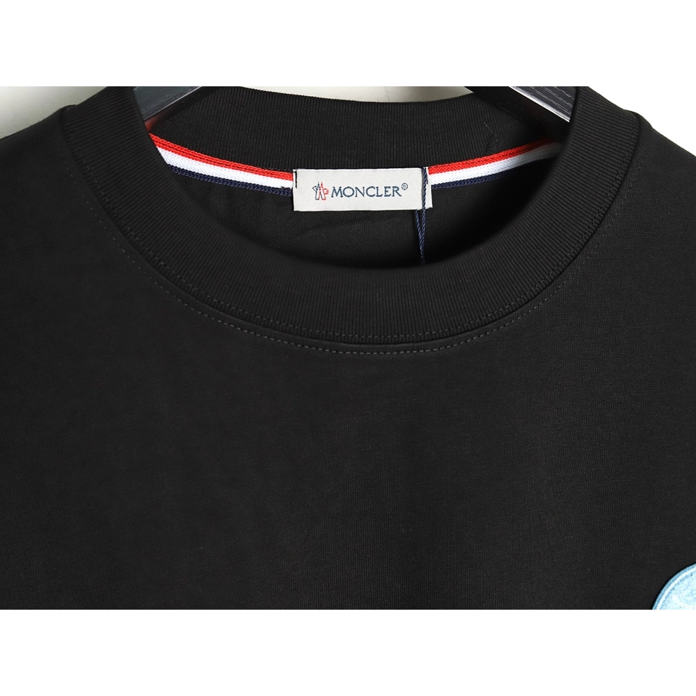 Moncler Towel Embroidered Signature Logo Short Sleeve T-shirt TSK1,Moncler