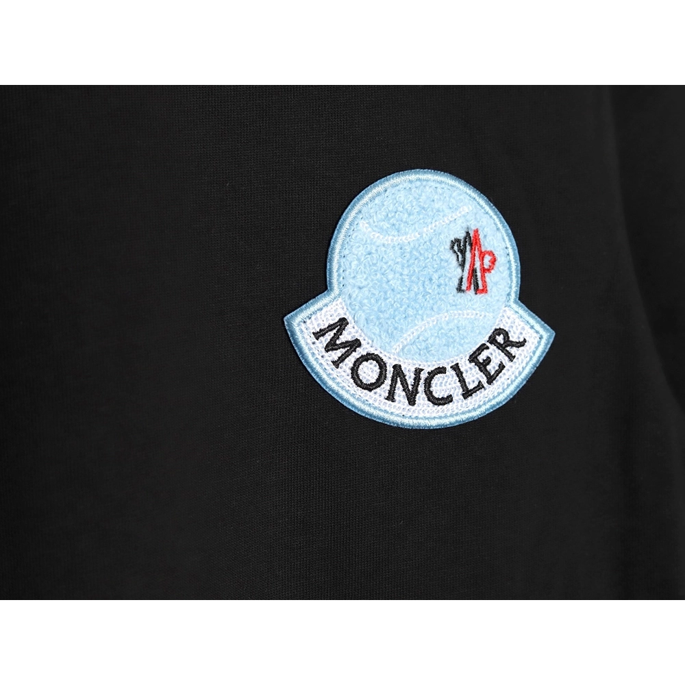 Moncler Towel Embroidered Signature Logo Short Sleeve T-shirt TSK1,Moncler