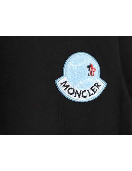 Moncler Towel Embroidered Signature Logo Short Sleeve T-shirt TSK1,Moncler