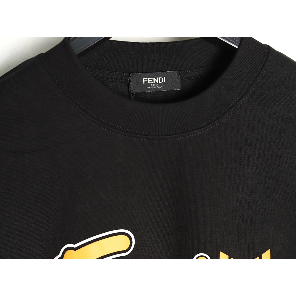 Fendi Overlapping Letters Small Eyes Short Sleeve T-shirt TSK1,Fendi