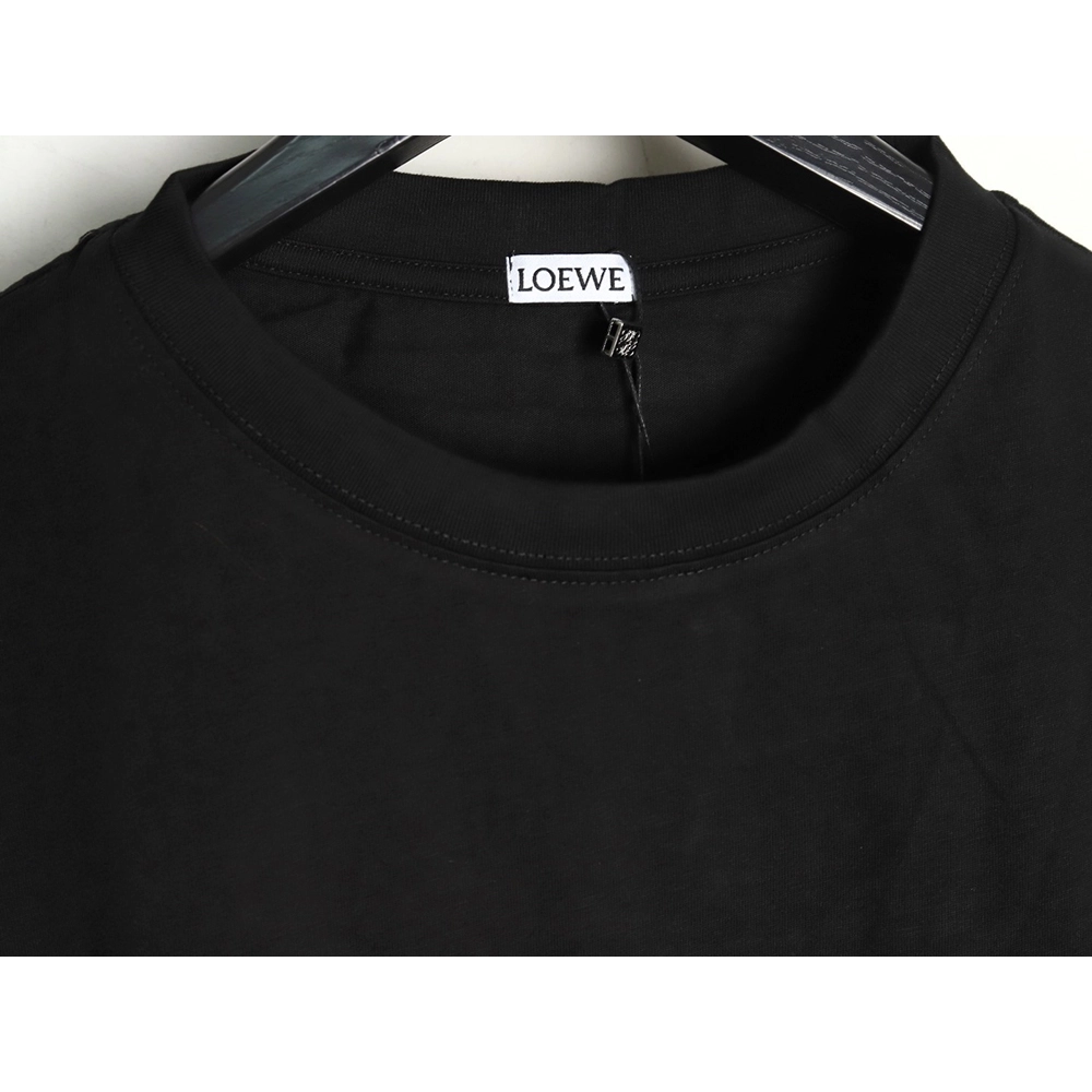 Loewe Rainbow Embroidered Round Neck Short Sleeve T-Shirt,Loewe