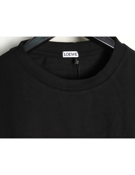 Loewe Rainbow Embroidered Round Neck Short Sleeve T-Shirt,Loewe