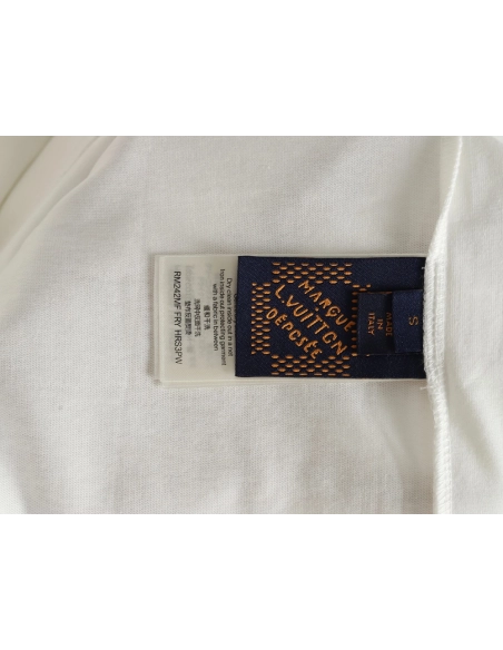 Louis Vuitton tricolor beaded embroidered short-sleeved T-shirt,Louis Vuitton