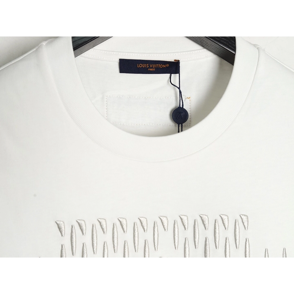 Louis Vuitton tricolor beaded embroidered short-sleeved T-shirt,Louis Vuitton