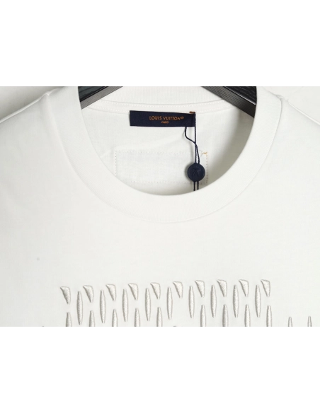 Louis Vuitton tricolor beaded embroidered short-sleeved T-shirt,Louis Vuitton
