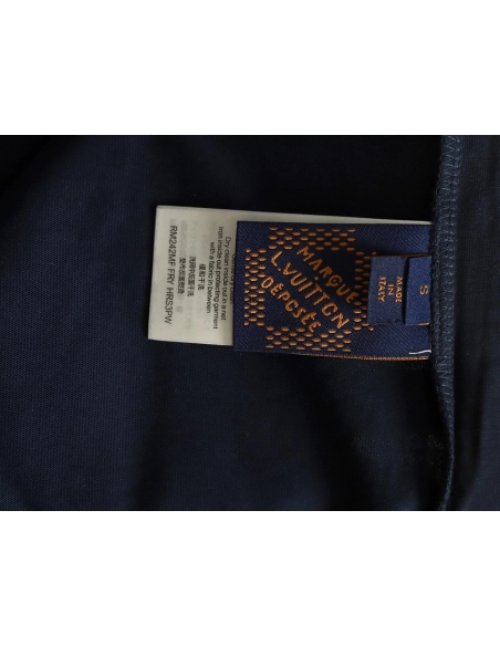 Louis Vuitton tricolor beaded embroidered short-sleeved T-shirt TSK1,Louis Vuitton