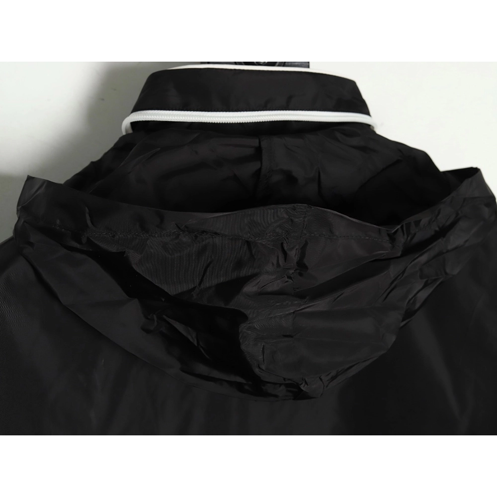 Prada White Zipper Camping Hooded Jacket,Prada