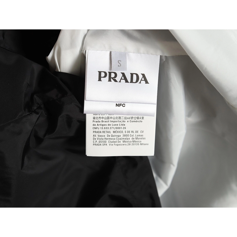 Prada White Zipper Camping Hooded Jacket,Prada