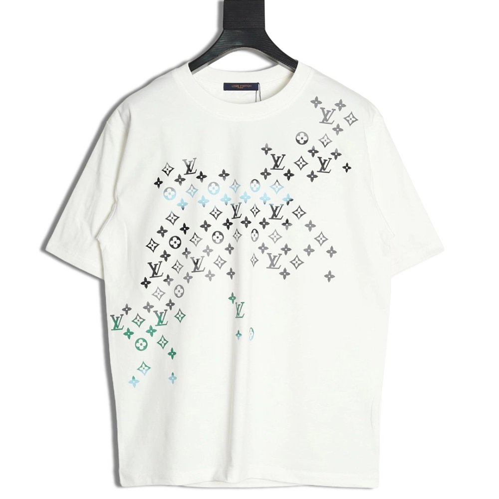 Louis Vuitton Gradient Digital Print Short Sleeve T-shirt,Louis Vuitton