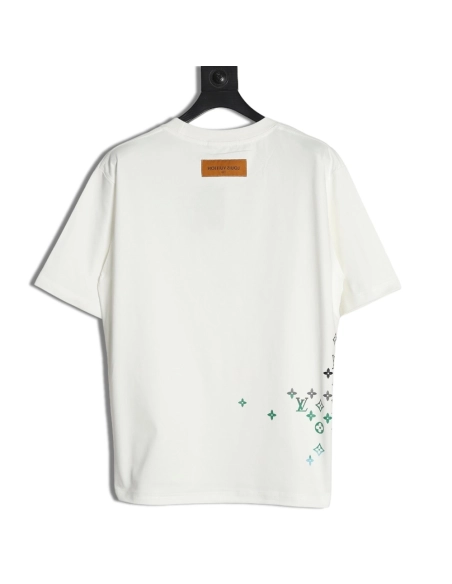 Louis Vuitton Gradient Digital Print Short Sleeve T-shirt,Louis Vuitton