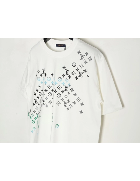 Louis Vuitton Gradient Digital Print Short Sleeve T-shirt,Louis Vuitton