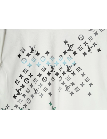 Louis Vuitton Gradient Digital Print Short Sleeve T-shirt,Louis Vuitton