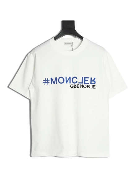 Moncler flocked letter short-sleeved T-shirt,Moncler