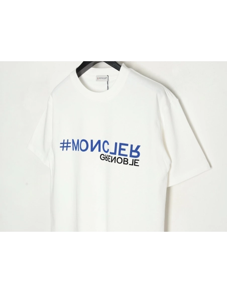 Moncler flocked letter short-sleeved T-shirt,Moncler