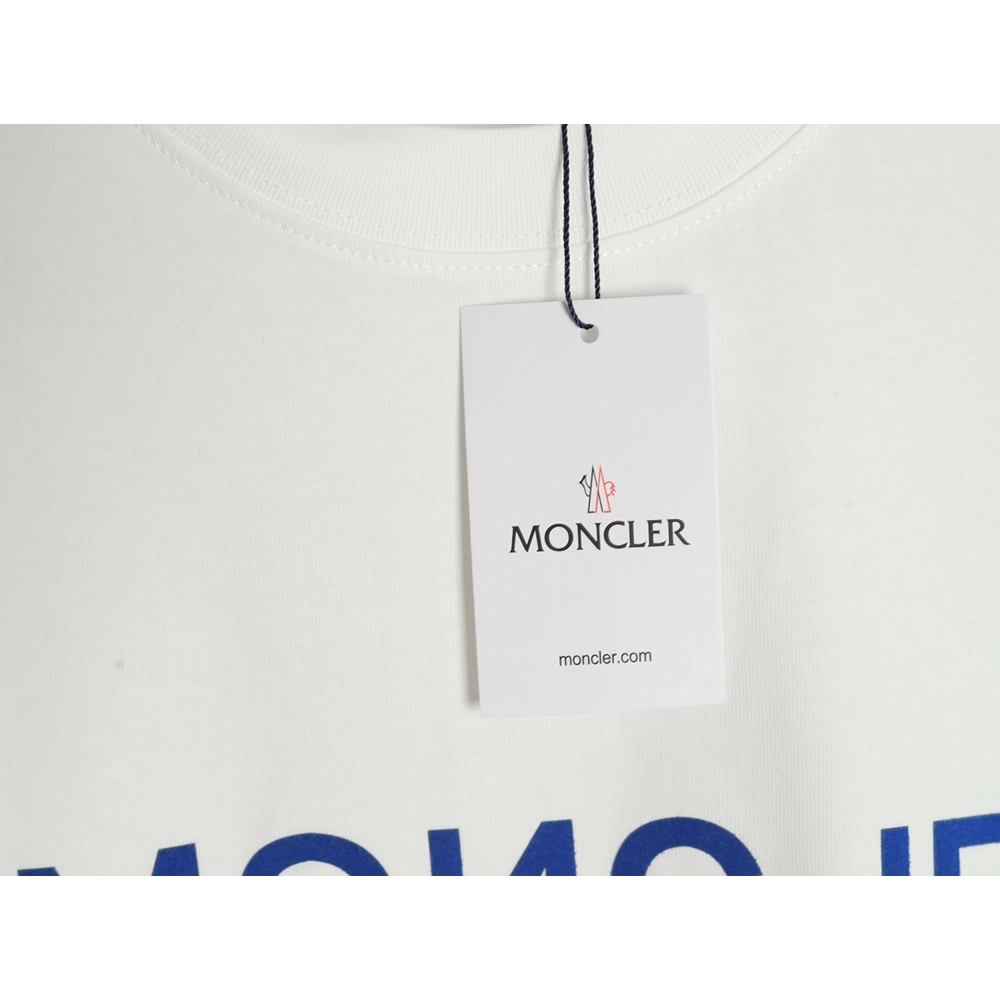Moncler flocked letter short-sleeved T-shirt,Moncler